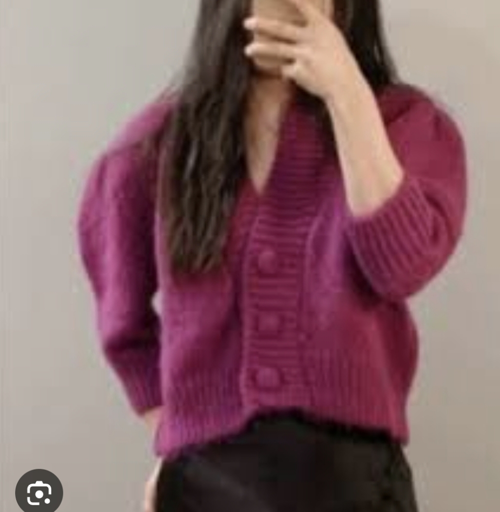 Zara Women's Purple Sweater Size M